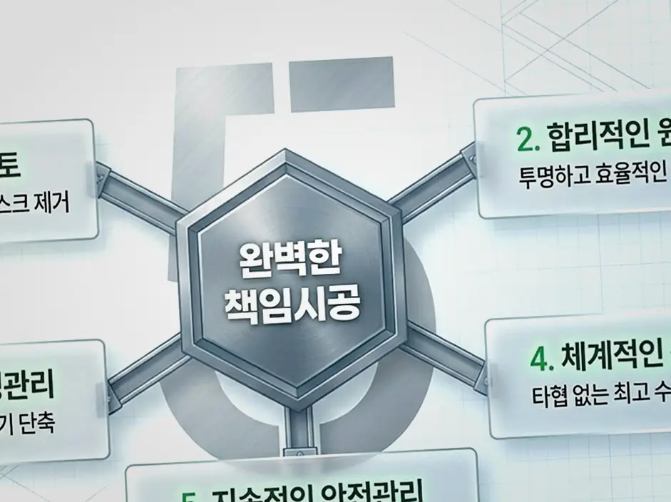 안성동 병원 건물 공사 준공 및 사후 하자보수 책임